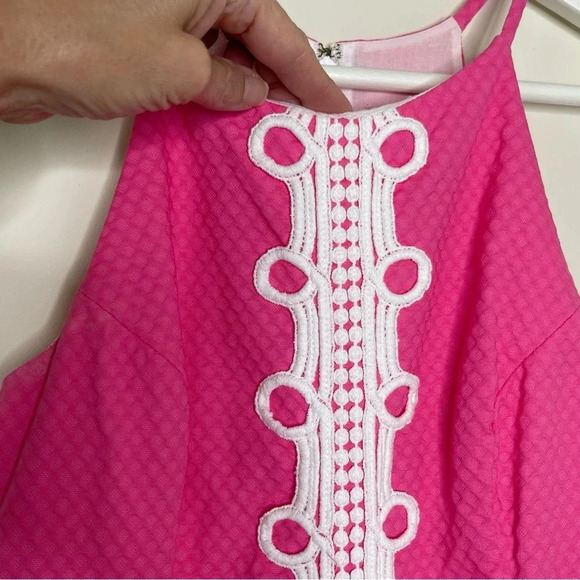 LILLY PULITZER ANNABELLE TOP IN HOTTY PINK - Picture 4 of 11
